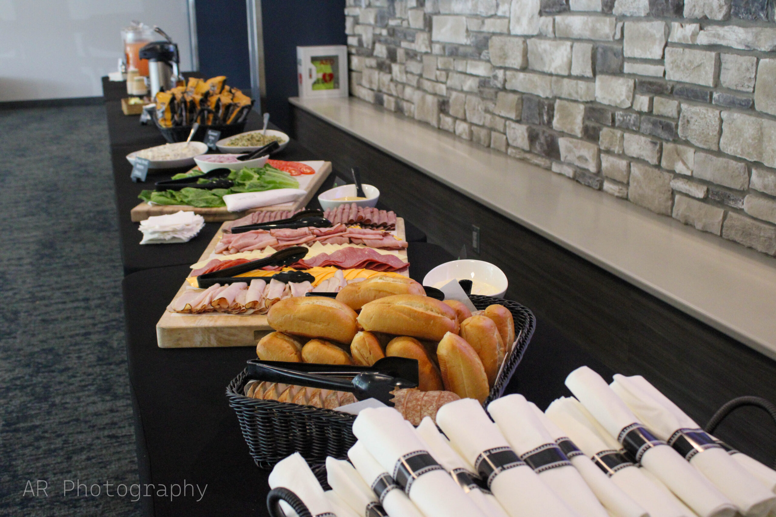 Hungry Bear Catering buffet.