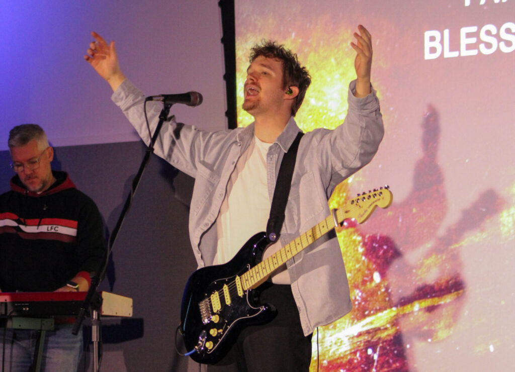 Faith Community Church service.
