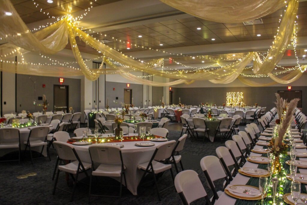 Wedding Reception in the Ballroom.